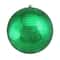 12" Green Mirrored Glass Disco Christmas Ball Ornament